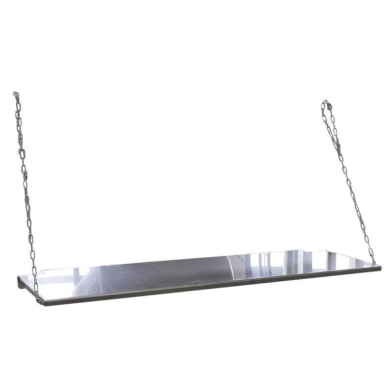 Tablette inox pour stalle