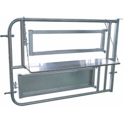 Tablette inox pour stalle