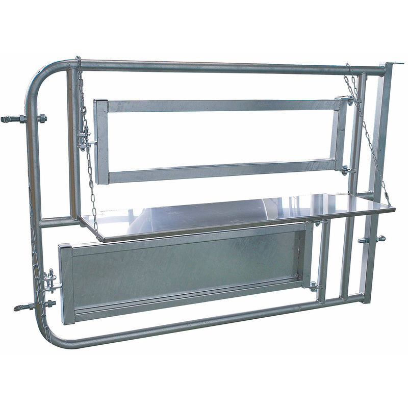 Tablette inox pour stalle