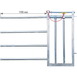 Embout avant cornadis 4 lisses pour barrière de stabulation Embout avant cornadis 4 lisses pour barrière de stabulation