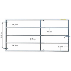 Porte de prairie extensible 2 à 3 m Porte de prairie extensible 2 à 3 m