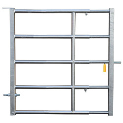 Barrière herbage Ø 42,4 mm extensible avec 1 verrou - 1,10/2 m