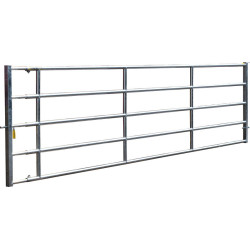 Barrière herbage Ø 42,4 mm extensible avec 1 verrou - 5/6 m