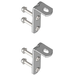 Plats de fixation pour panneau