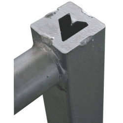 Barrière herbage Ø 42,4/35 mm extensible avec 1 verrou - 2/3 m