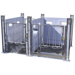 Case à veau HYGIENE PRO PM à cloisons PE amovibles Case à veau HYGIENE PRO PM à cloisons PE amovibles
