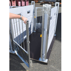 Portillon arrière barreaudé pour case à veaux HYGIENE PRO GM