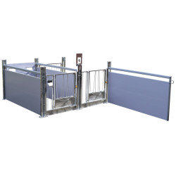 Case à veau STANDARD GM à cloisons PVC amovibles Long. 2,40 m