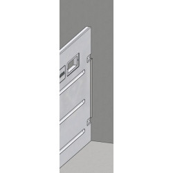 Profil en U pour fixation murale arrière de cloisons HYGIENE PRO PM, GM et STANDARD GM Profil en U pour fixation murale arrière de cloisons HYGIENE PRO PM, GM et STANDARD GM