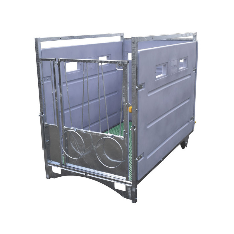 Box à veau roulant XL HYGIENE PRO - PEHD