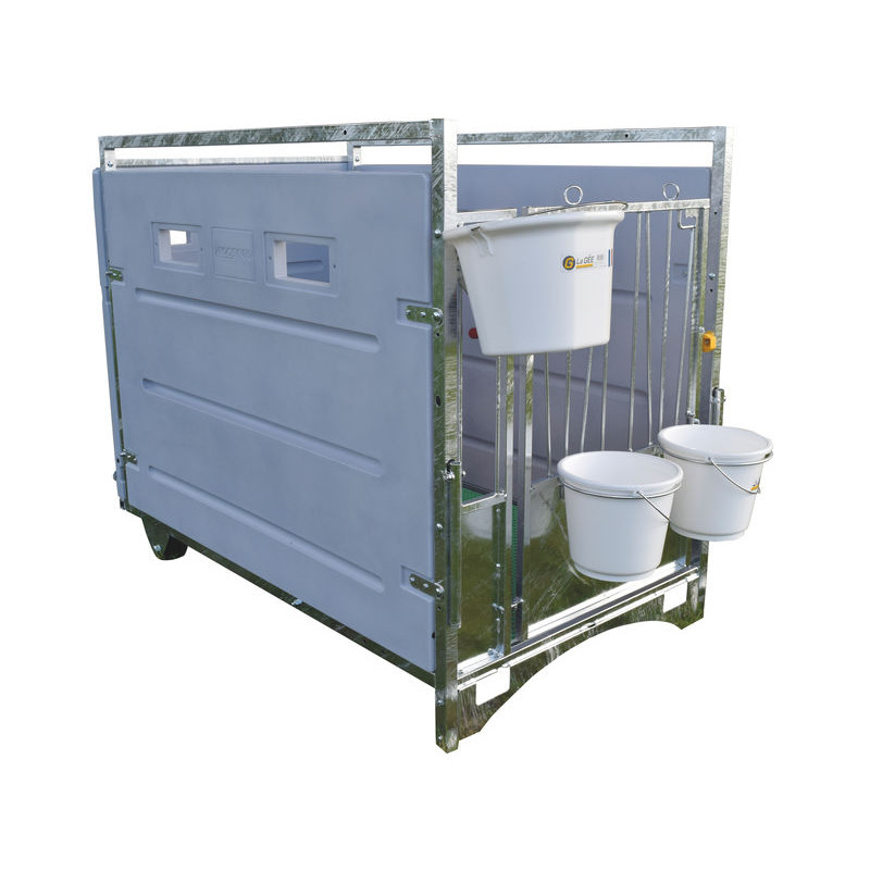 Box à veau roulant XL HYGIENE PRO - PEHD