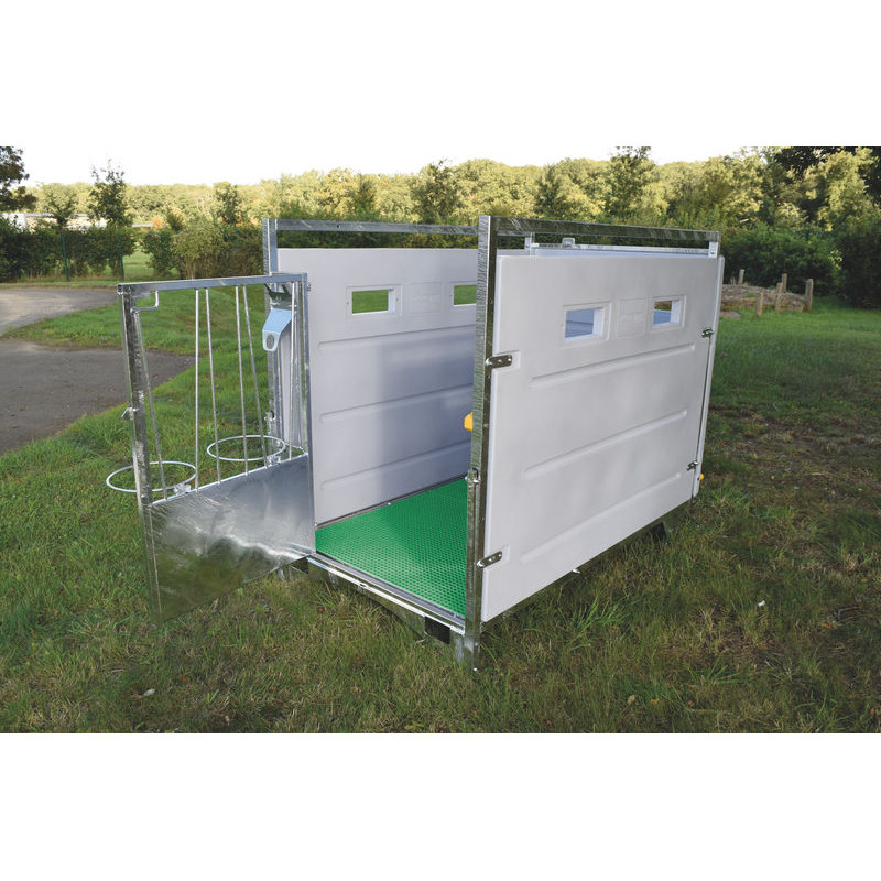 Box à veau roulant XL HYGIENE PRO - PEHD