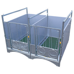 Box à veau roulant XL DUO STANDARD - PVC