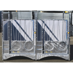 Box à veau roulant XL DUO STANDARD - PVC