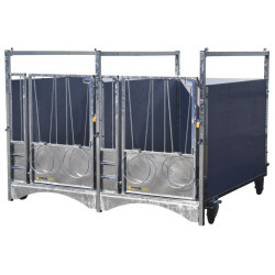 Box à veau roulant XL DUO STANDARD - PVC