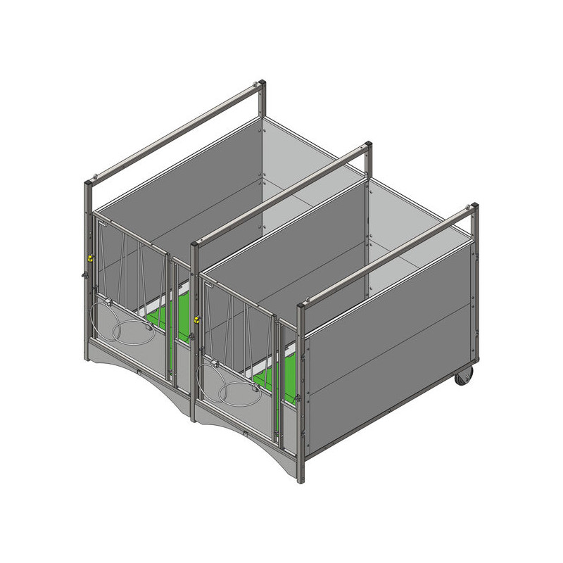 Box à veau roulant XL DUO STANDARD - PVC