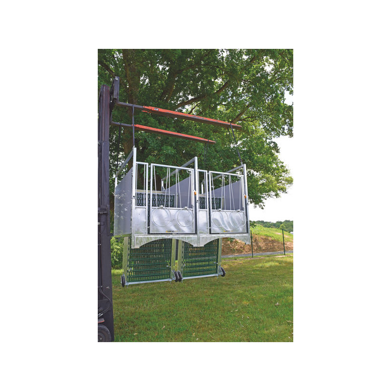 Box à veau roulant XL DUO STANDARD - PVC