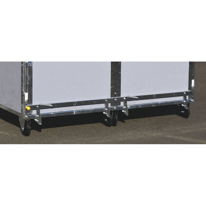 Mécanisme basculant pour fond caillebotis de box à veau roulant STANDARD - Modèle DUO