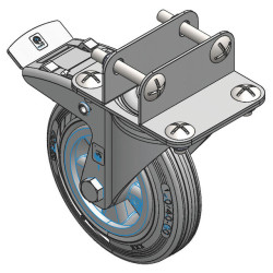 Roue pivotante avant pour box à veau roulant XL
