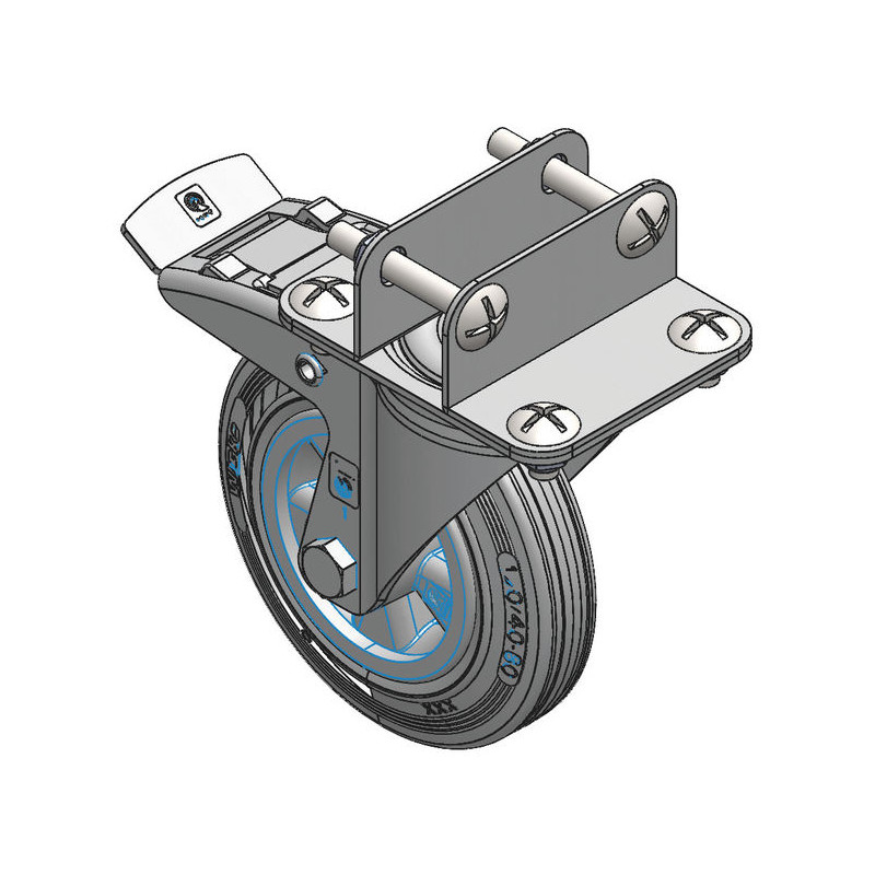 Roue pivotante avant pour box à veau roulant XL