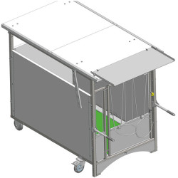 Casquette repliable pour toiture de box à veau roulant PRO et Standard