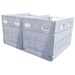 Fond arrière PEHD pour box à veau HYGIENE PRO