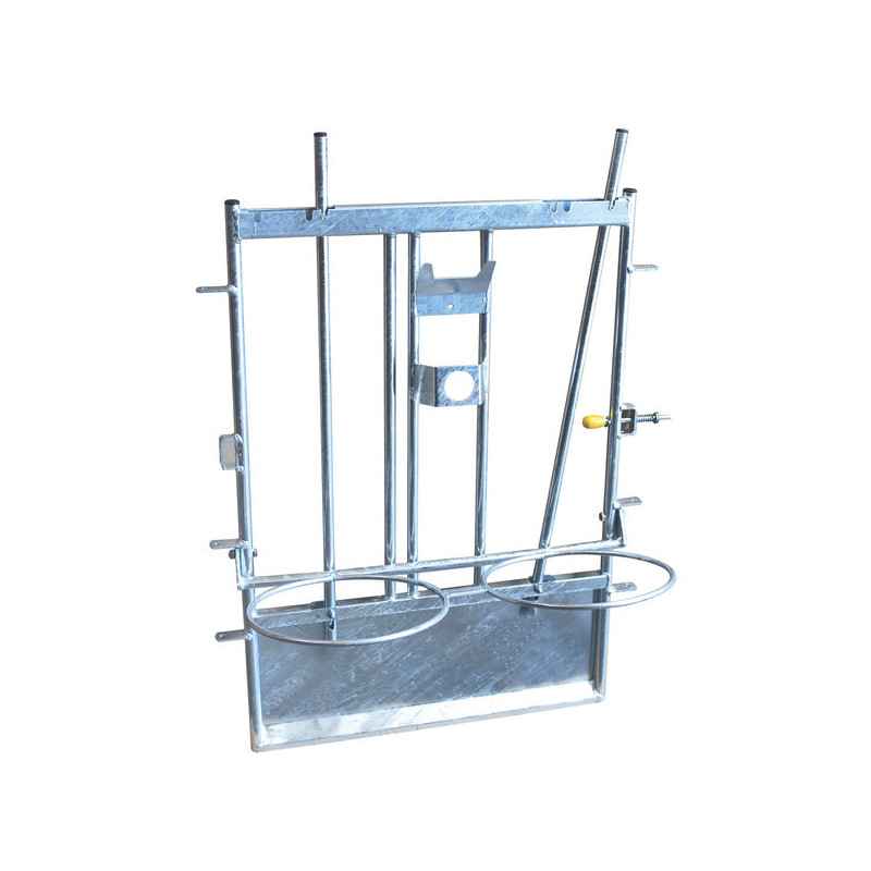 Façade pour case à veaux métallique galvanisée Façade pour case à veaux métallique galvanisée