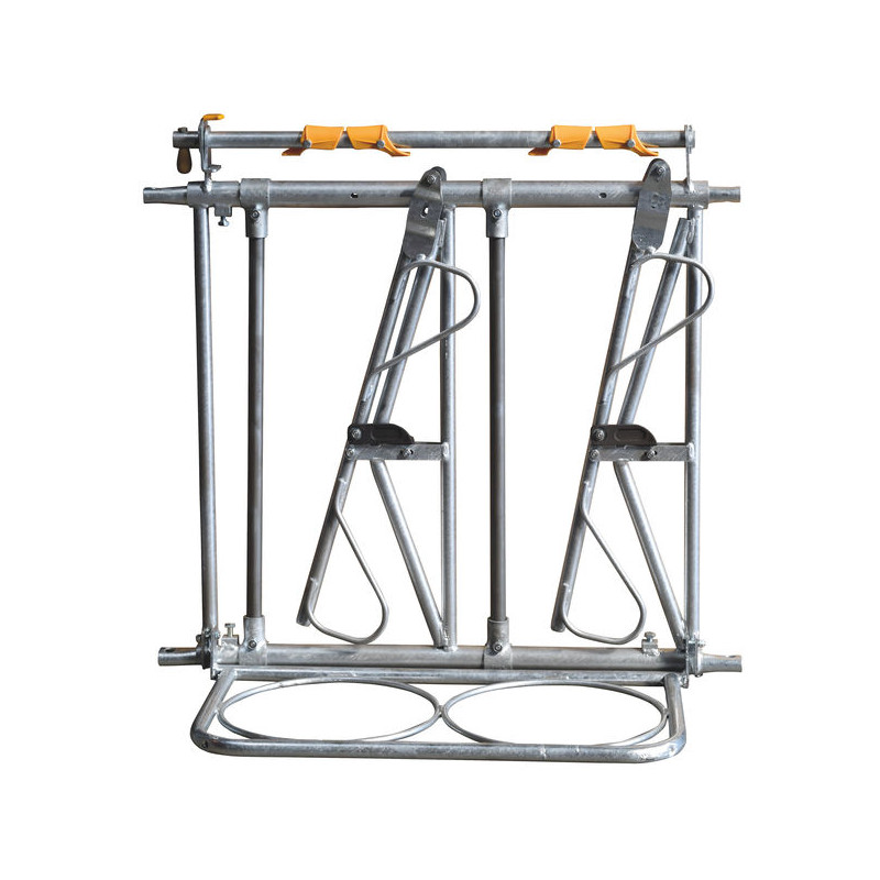 Cornadis à veaux JUNIOR CONFORT SR avec porte-seaux 2 places/1 m Cornadis à veaux JUNIOR CONFORT SR avec porte-seaux 2 places/1 m