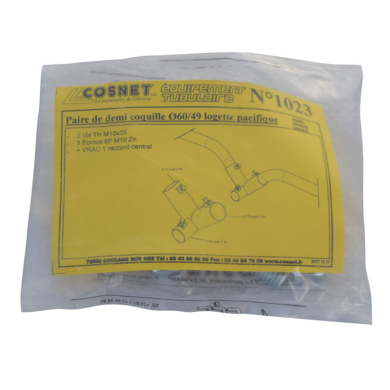 Liaison double pour bat-flanc de logette