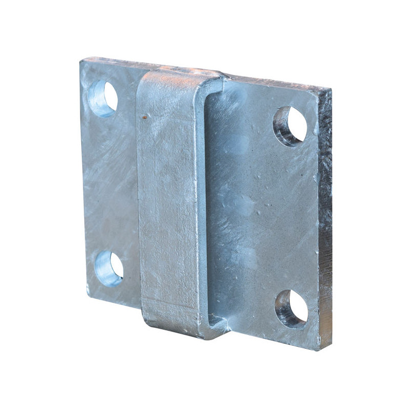 Platine passage sangle pour poteau logette
