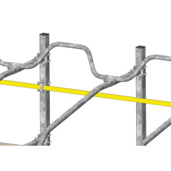 Platine passage sangle pour poteau logette