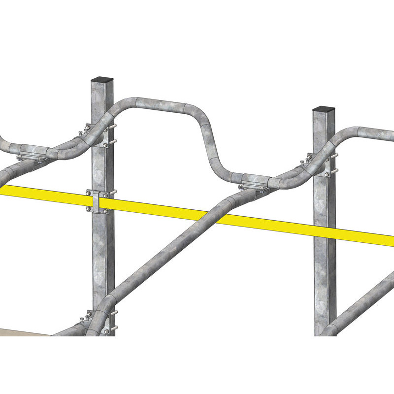 Platine passage sangle pour poteau logette