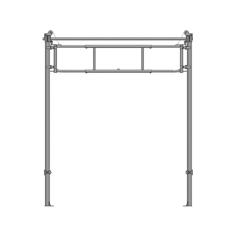 Barrière de séparation relevable  2,30/3,40 m pour couloir de logettes