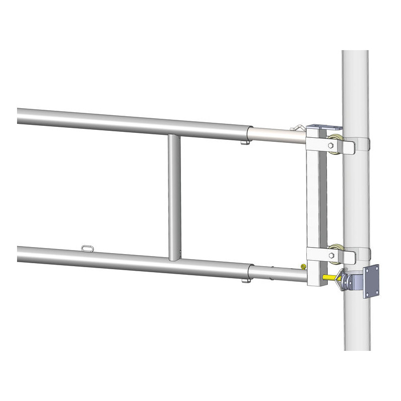 Barrière de séparation relevable  2,30/3,40 m pour couloir de logettes
