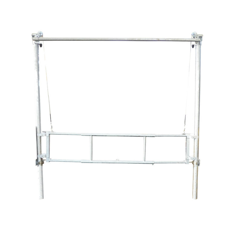 Barrière de séparation relevable 3,40/4,50 m pour couloir de logettes