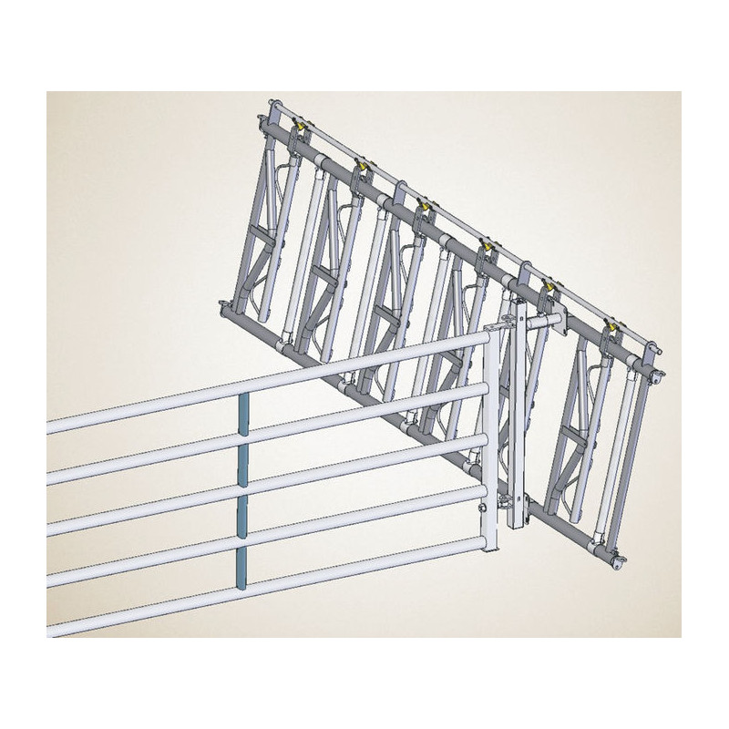 Support de fixation de barrière pour cornadis monté incliné